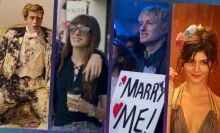A composite of images from "Red, White & Royal Blue," "The Idea of You," "Marry Me," and "Priceless."