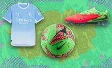 Erling Harland merch against Mashable composite background