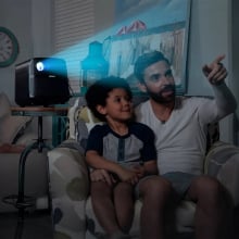 ION Portable HD Outdoor Projector with Bluetooth, Speakers & Microphone