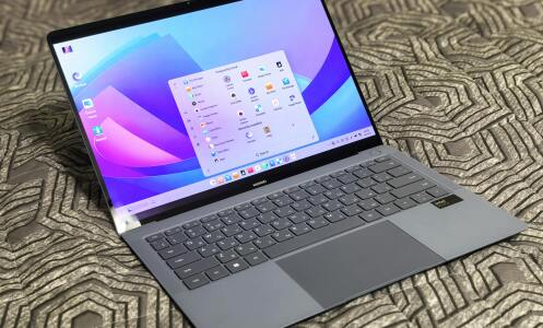 Laptop on desk