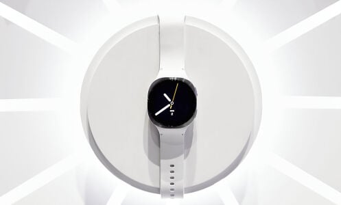 Samsung Galaxy Watch 8 on display