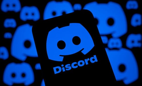 Discord app logo on smartphone screen