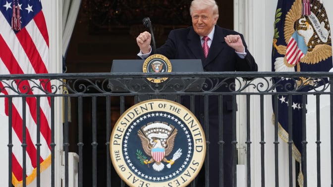 President Donald Trump at the White House