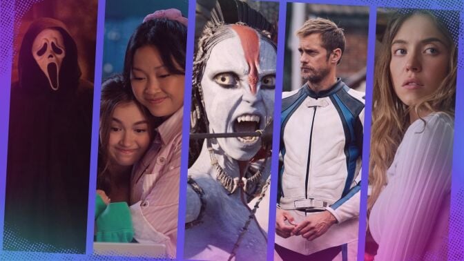 A composite of images from film and TV streaming this week.