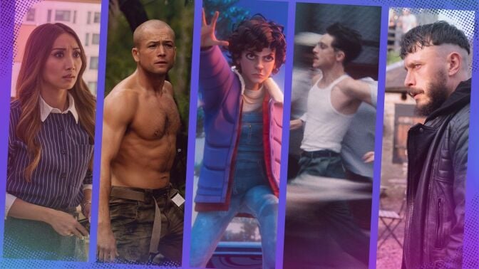A composite of images from film and TV streaming this week.