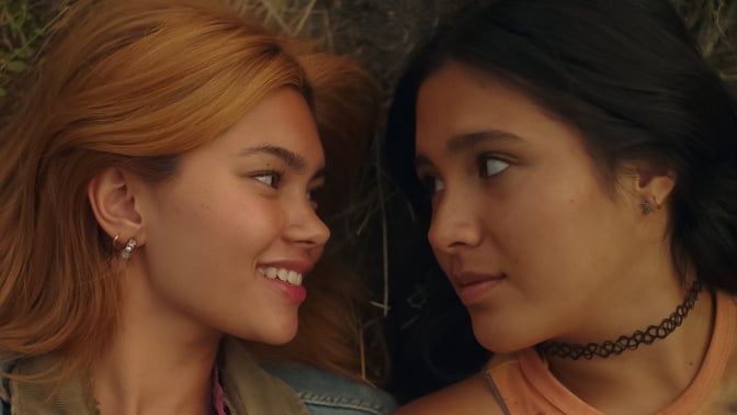 Myra Molloy stars as Sonya and Maya da Costa as Coley in director Hayley Kiyoko’s "Girls Like Girls," a Focus Features release.
