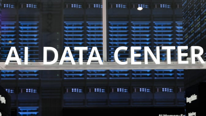 AI Data Center sign
