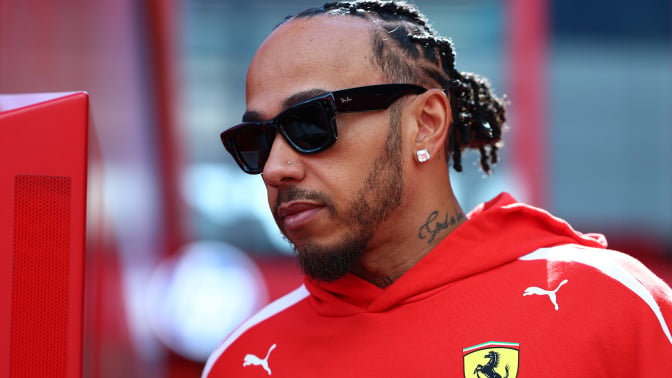 Lewis Hamilton of Great Britain and Scuderia Ferrari