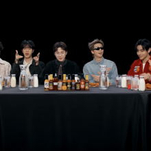 BTS on Hot Ones